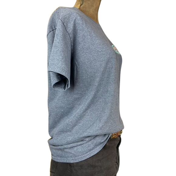 RON JON SURF SHOP Mens T-Shirt (M) Heather Blue Beach Island New Jersey Soft - Picture 4 of 7